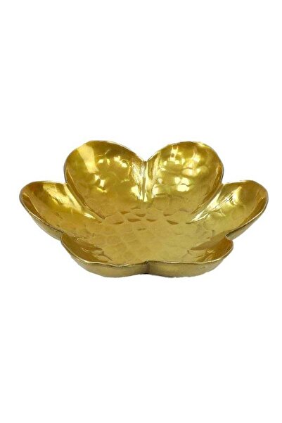 Generic Handcrafted Aluminum Urli Flower Design 3.75X3.75X0.75 Inches