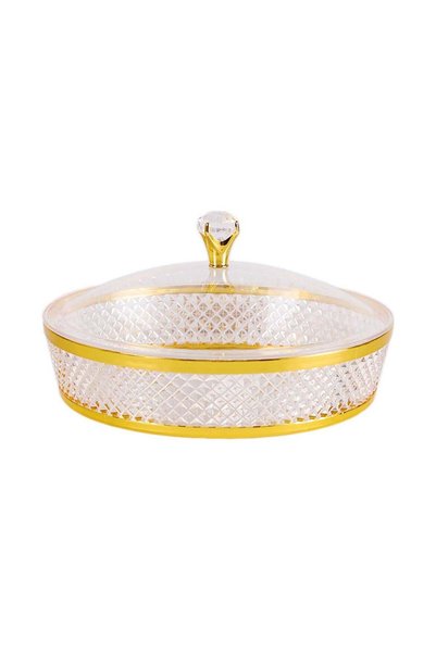 Generic Acrylic Round Tray with Lid - 30cm Diameter