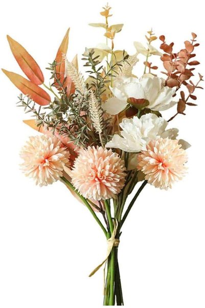 Generic Artificial Wedding Bouquet Champagne Rose Bridal Bouquet