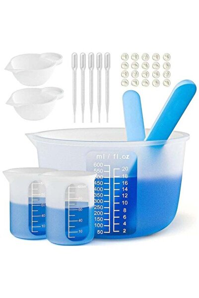 Generic JZS Silicone Measuring Cups for Resin, Non-Stick 250 & 100ml Epoxy Mi...