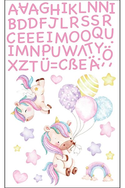 GENERAL Iron-On Transfer Set with Letters ABC & Motifs - Personalised Names f...