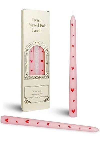 Generic Dinner Candles 10 Inch Tapered Prints, Party Decoration, Non Drip Lon...