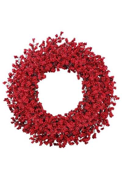 Generic Christmas Wreath, Pine with Red Berries – 40 cm