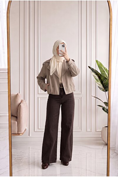 MİHRA STORE Şükriye Shawl Collar Jacket with Shoulder and Arm Patches-Nl1099 ...
