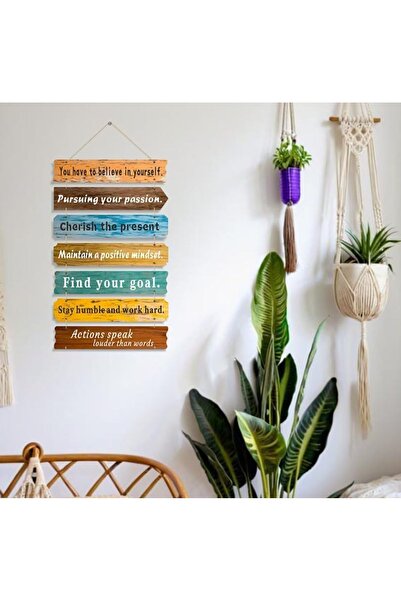 Generic ARS® Farmhouse Inspirational Wall Art Decor - Rustic Wooden Hanging M...