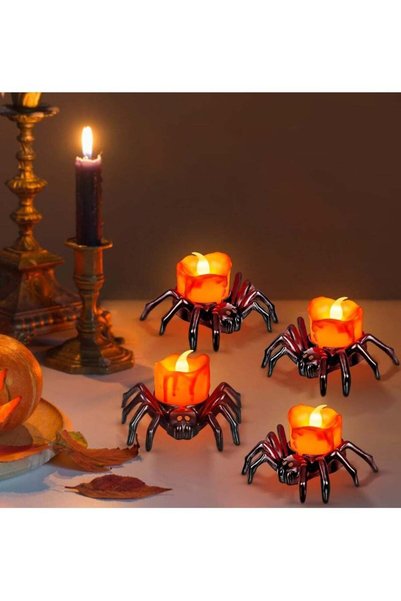 Generic Tea Lights Candles, Battery Operated Flameless LED Candles, Spider Te...