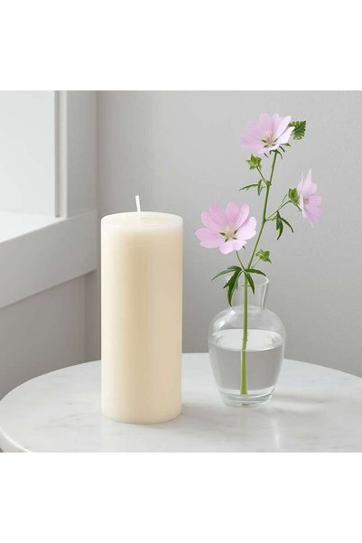 Generic Indulgence Musk Mallow Pillar Candle Dia7X18cm - 80 Hrs - 111DRA9900096