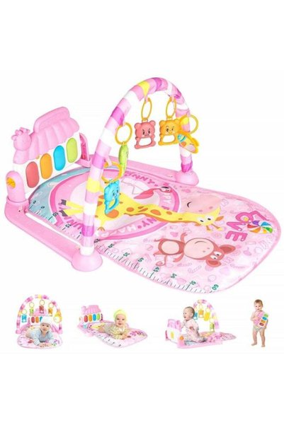 Generic Baby Activity Play Mat with Music and Linkable Toys