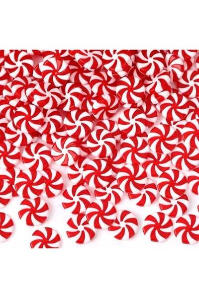 Generic 120pcs Mini Christmas Candy Cane Ornaments Christmas Tree Hanging Pep...