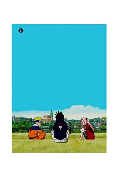 Generic Anime Themed Metallic Plate Blue/Green/Orange 20x15cm