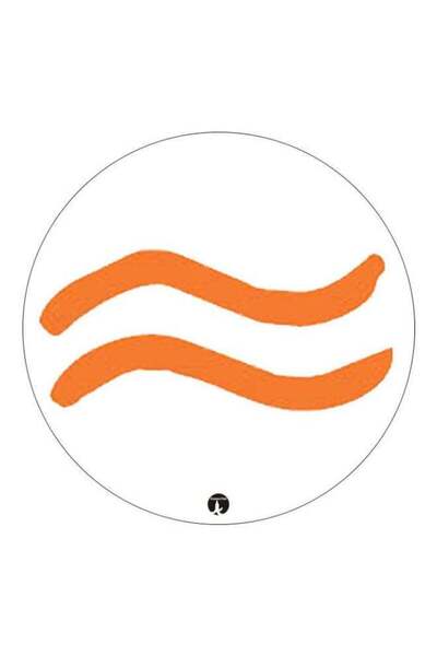 Generic Printed Fridge Magnet White/Orange 5.5cm