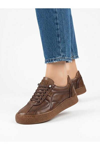 Voyager Women's Brown Genuine Leather Orthopedic Sole Seasonal New Season Cas...