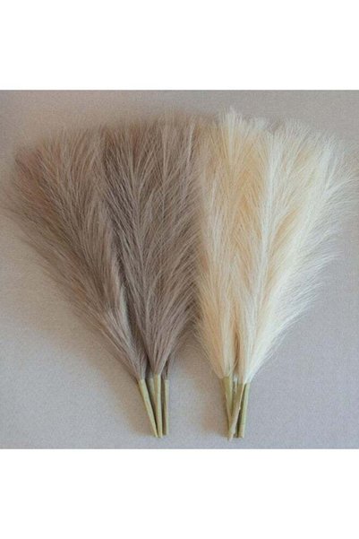 Generic Faux Pampas Grass Decor, Artificial Pompous Floral Arrangement, 45cm/...