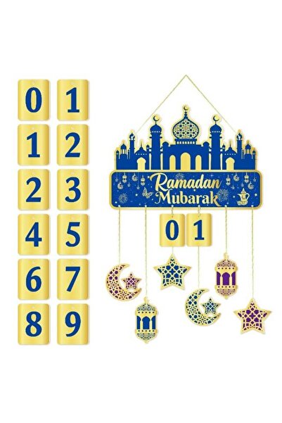Generic Countdown Calendar, Traditional Hanging Decor for Home, Ramadan Festi...