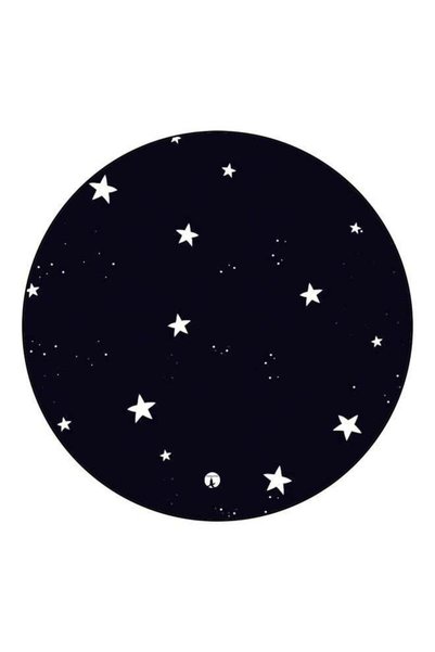 Generic Star Printed Fridge Magnet Black/White 5.5cm