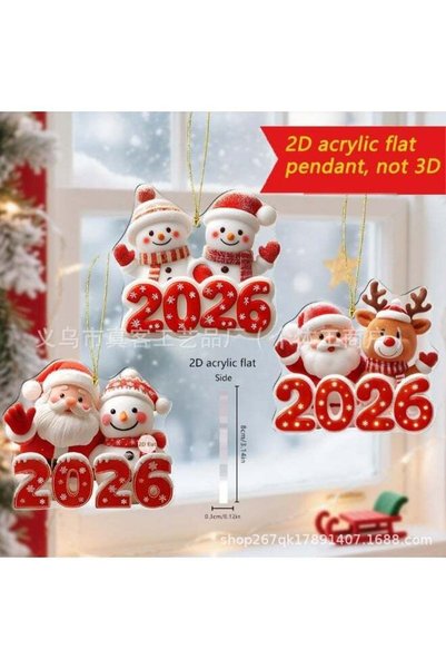 Generic Christmas Decoration Ornaments, 3 Pcs Christmas Tree Hanging Ornament...