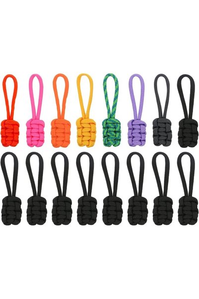 BENBO Replacement Zipper Pulls, 16PCS Universal Nylon Zipper Repair Kit Assor...