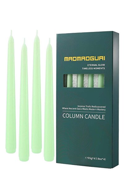 Generic 10-Inch /25cm Green Fruity Scented Taper Candles, Set of 4 - Gift Box...