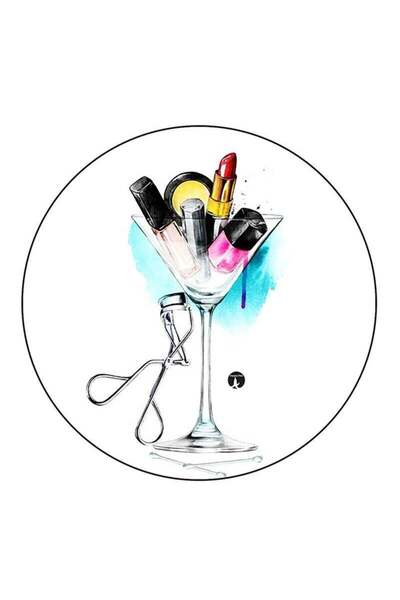 Generic Make Up Printed Fridge Magnet Multicolour