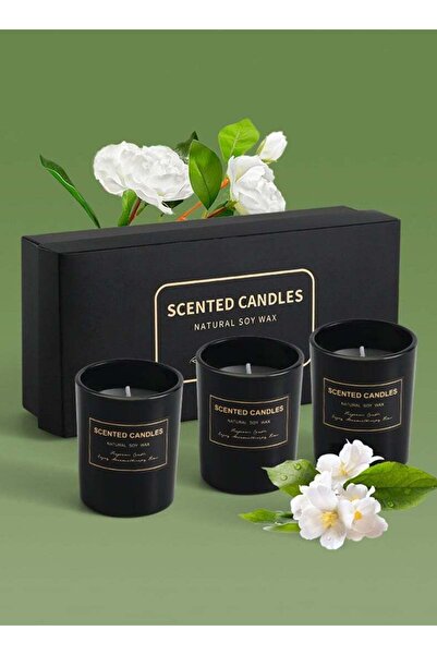 Generic 3Pcs Scented Candles, Long Lasting Strong Fragrance Scented Soy Jar C...