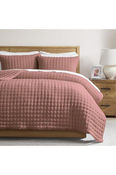 WDCOZY Blue Queen Size Quilt Bedding Sets with Pillow Shams, Lightweight Soft...
