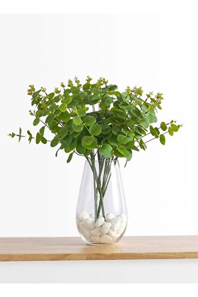 Generic Eucalyptus 3pc Leaves Bunch – Green | 62cm Artificial Leaves Bunch | ...