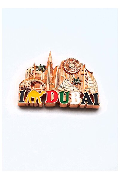 Generic Premium metal fridge magnet featuring UAE souvenir design with Dubai ...