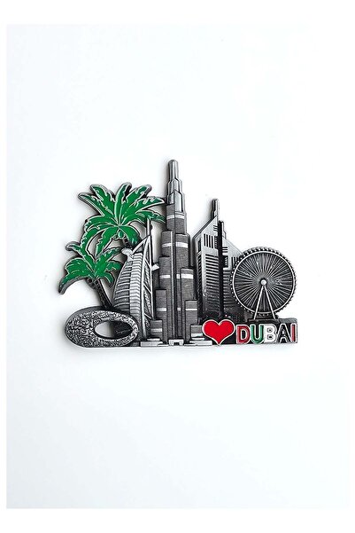 Generic Premium Metal Fridge Magnets Dubai Souvenir featuring high-quality de...