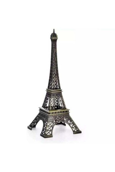 Generic 1 Piece Metal Eiffel Tower Antique Vintage Statue, 18 cm