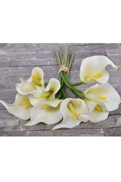 Generic 8 Pcs Artificial Flowers Real Touch Calla Lily Artificial Plants Fake...