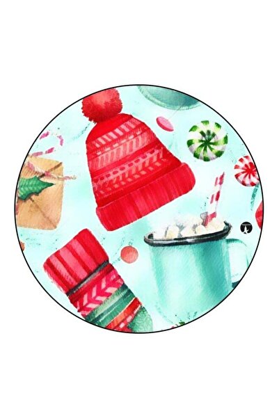 Generic Candy Printed Fridge Magnet Green/Red/White 5.5cm