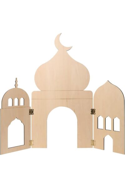 Generic ARS Wooden Mosque Decoration Pop Up Masjid | Eid Ramadan Decoration I...