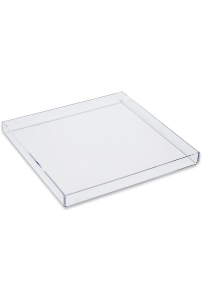 Generic ARS® Clear Acrylic Tray 10x10 Inch – Transparent Decorative Organizer...