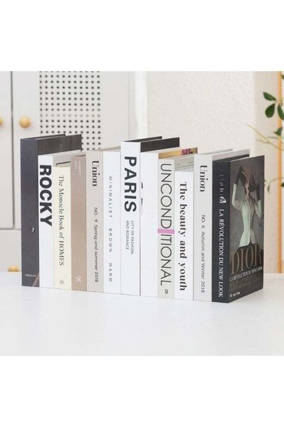 Generic 12 Pcs Decor Books for House Faux Book Fashion Modern Fake Book for D...