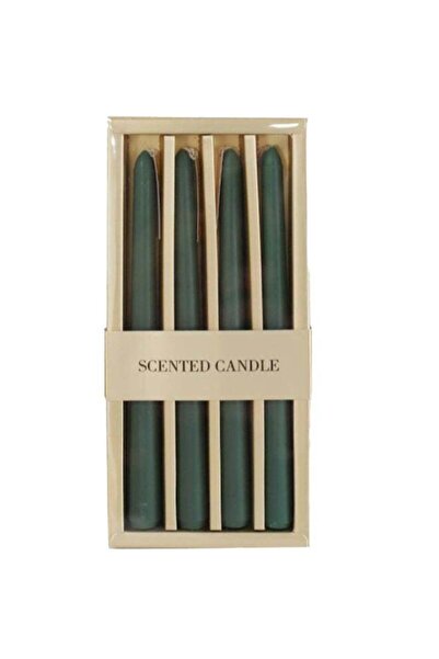 Generic 25cm Vintage Green Pillar Candle, Matte Finish Soy Wax Candle, Long-L...