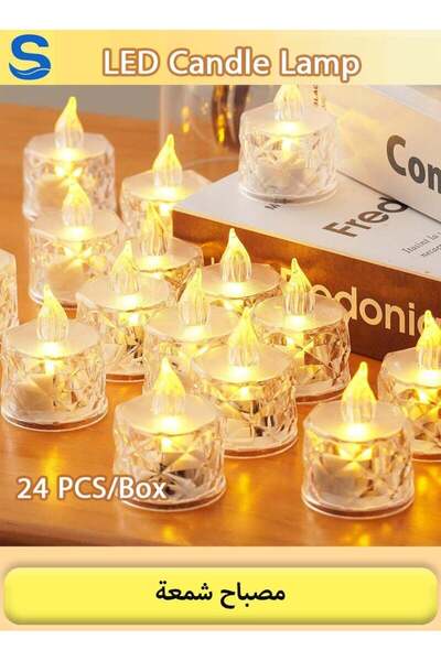 Generic 24 Packs Flameless LED Tea Lights Candles Battery Operated, Safe Flic...