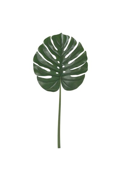 Generic Artificial Monstera Leaf Stem, Green, In/Outdoor, 80 cm