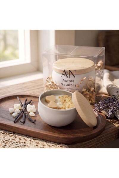 Generic Handmade VELVET Soy Wax Candles | Eco-Friendly | Creamy White Pastel ...