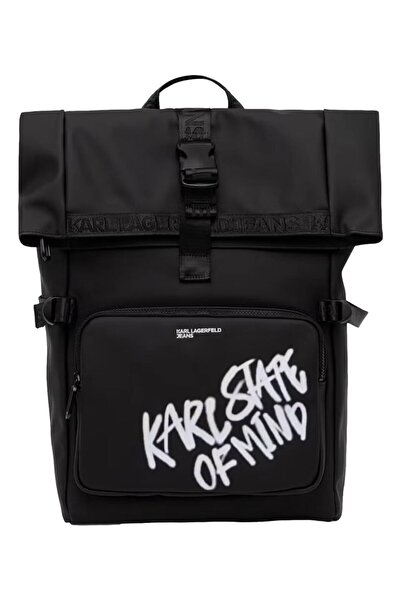 KARL LAGERFELD JEANS Ανδρικό σακίδιο πλάτης KLJ από επικαλυμμένο PU - Προσφορά