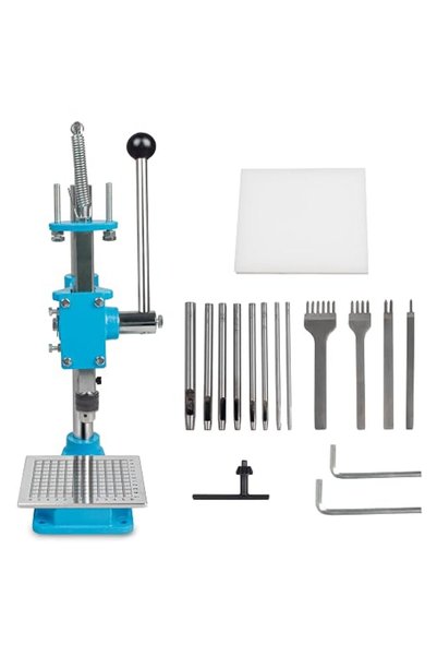 GENERAL CNCTOPBAOS Manual Leather Press Hole Puncher Machine, DIY Craft Leath...