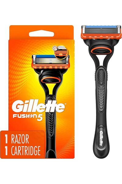 Gillette ماكينة حلاقة فيوجن 5 للرجال، مقبض + شفرة حلاقة واحدة قابلة للاستبدال