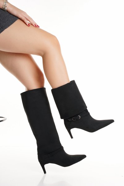 nhtshoes حذاء نسائي ذو مقدمة مدببة يمكن استخدامه أيضًا كحذاء بمشبك.