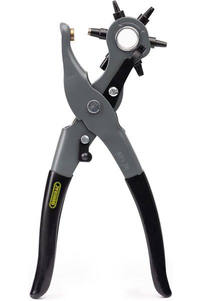 General Tools أداة ثقب الجلد - 6 أحجام متعددة للثقوب للجلد والمطاط والبلاستيك...