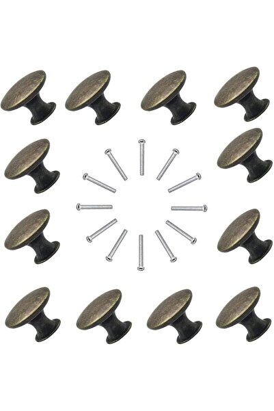 GENERAL 12 Piece Vintage Brass Cabinet Knobs Drawer Knobs Knob for Cabinet Dr...