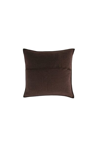 COM LIVING HOUSE Set de 2 fețe de pernă 40x40 cm din bumbac ranforce maro închis