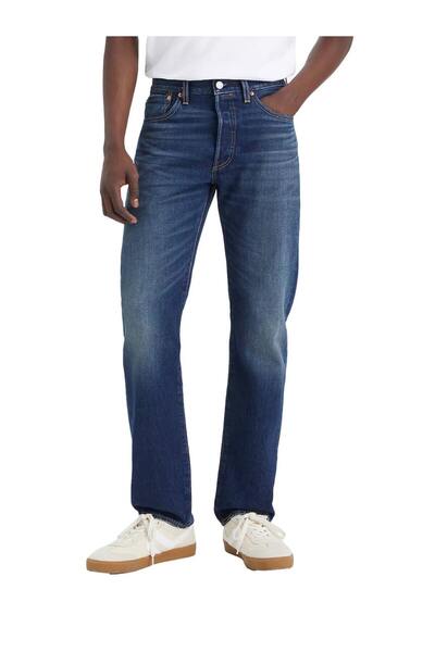 Levi's ΑΝΔΡΙΚΟ ΤΖΙΝ 501 ®   ΑΥΘΕΝΤΙΚΗ ΕΦΑΡΜΟΓΗ ΣΚΟΥΡΟ ΙΝΔΙΓΚΟ - ΦΟΡΕΜΕΝΟ ΣΕ Α...