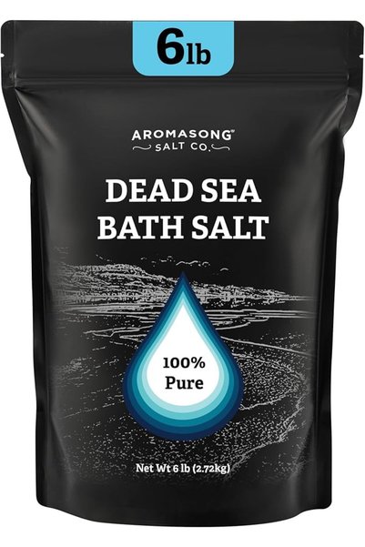 Aromasong ملح البحر الميت للاستحمام 6 أرطال. عبوة كبيرة - أملاح البحر الميت ا...