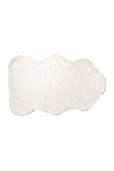 OEM Covoraș Rabbit 60x100 cm ecru, formă animal – blană artificială moale și ...