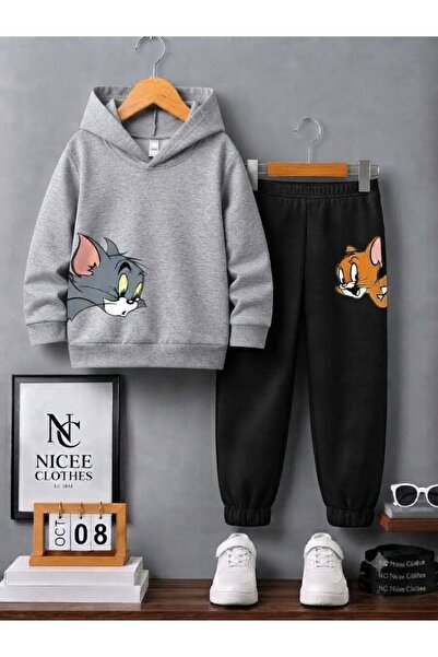 NC Nicee Clothes Children's Tracksuit Unisex (Tom and Jery Winter Print)