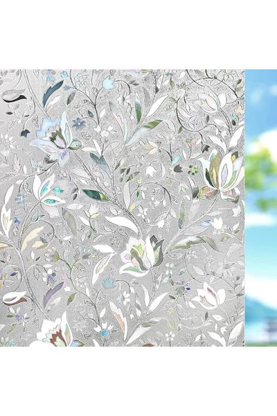 X SPRING Window Privacy Film, Static Cling Vinyl Window Decals for Glass Door...
